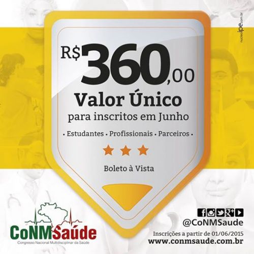 CoNMSaúde Congresso Nacional Multidisciplinar da Saúde